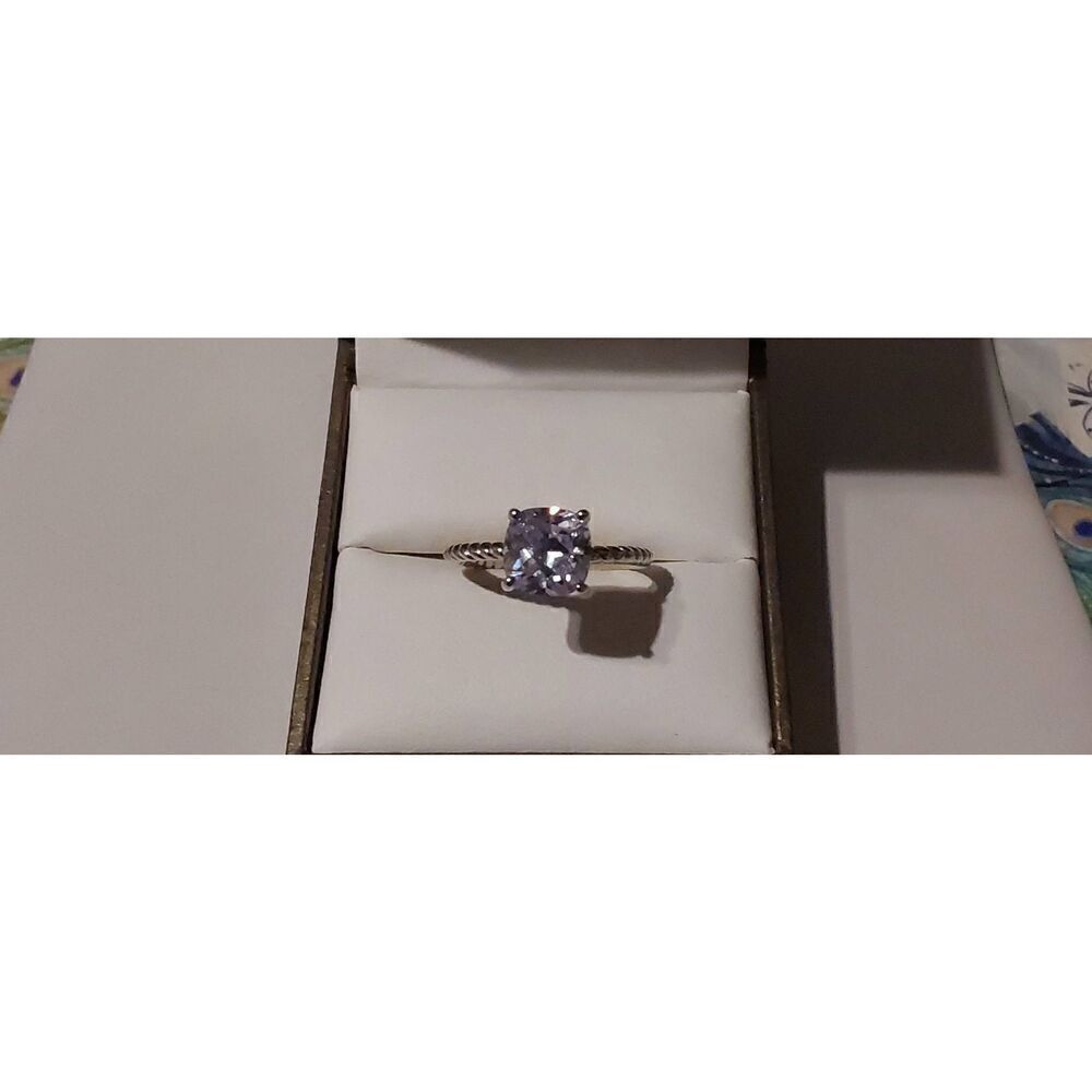 Sparkling 2 Ct. Cushion Crushed Ice Solitaire Engagement/Bridal Ring Sz 9